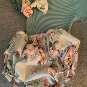 Girls Floral boutique set